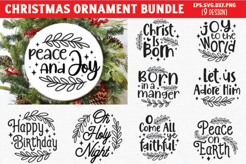 Christmas Ornament Bundle SVG md faruk hossain 