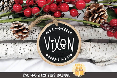 Christmas Ornament Bundle Vol 5 | Reindeer Names for Rounds SVG Cheese Toast Digitals 