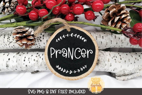 Christmas Ornament Bundle Vol 5 | Reindeer Names for Rounds SVG Cheese Toast Digitals 