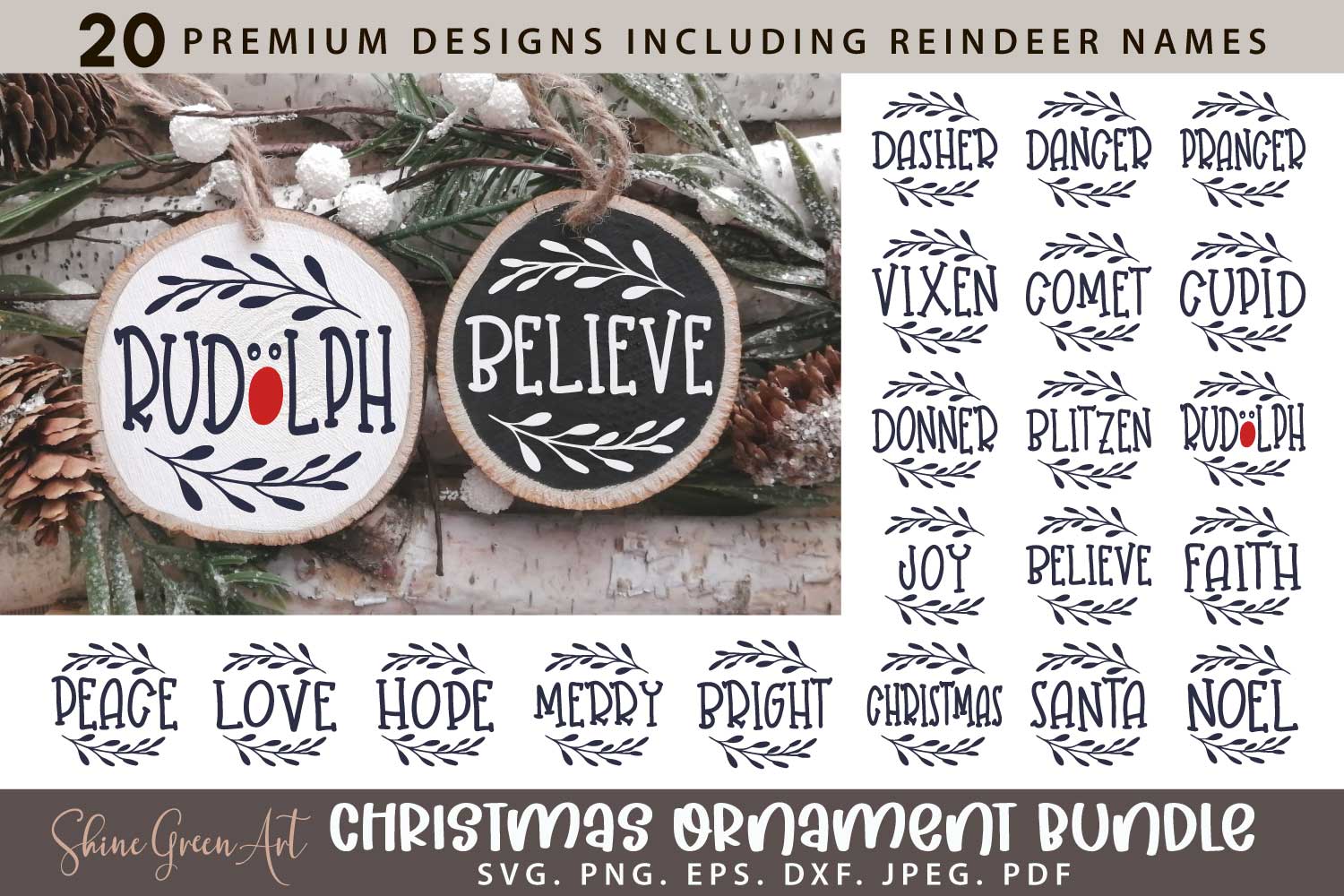 Christmas ornament sublimation bundle. Christmas house 8 PNG - So Fontsy