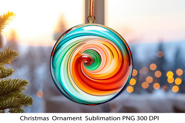 Christmas Ornament. Christmas Stained Glass Ornament PNG. SVG Samaha Design 