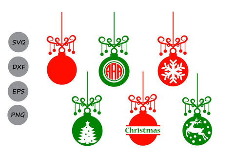 Christmas Ornament| Christmas SVG Cut Files SVG CosmosFineArt 