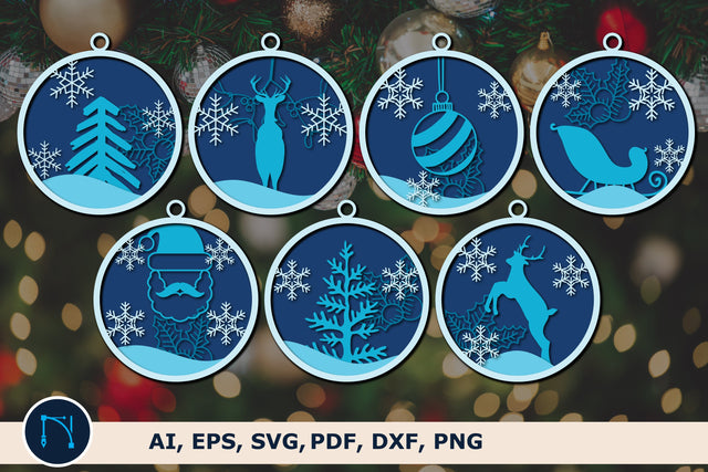 Christmas ornament decor SVG bundle SVG MD JOYNAL ABDIN 