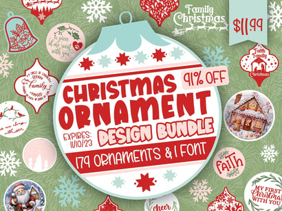 Christmas Ornament Design Bundle Bundle So Fontsy Design Shop 