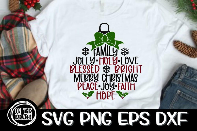 Christmas Ornament Design - Christmas SVG PNG EPS DXF SVG On the Beach Boutique 