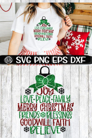 Christmas Ornament Design - SVG PNG EPS DXF SVG On the Beach Boutique 
