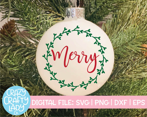 Christmas Ornament | Holiday Quote SVG Cut File Bundle SVG Crazy Crafty Lady Co. 