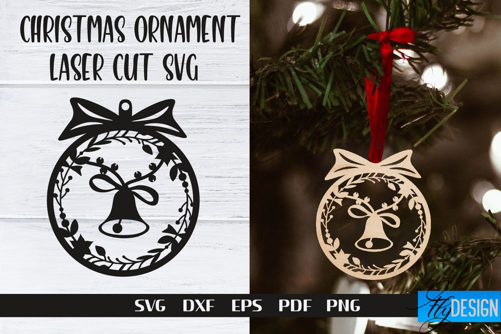 Christmas Ornament Laser Cut Bundle | Laser Cut SVG - So Fontsy