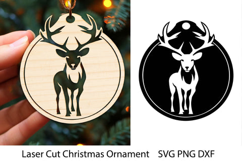 Christmas Ornament Laser cut file. Christmas Ball Template. SVG Samaha Design 