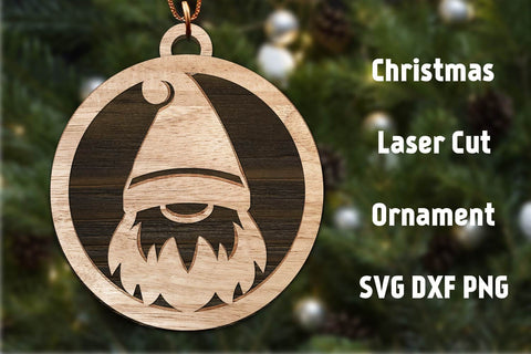 Christmas Ornament Laser cut file. Christmas Ball Template. SVG Samaha Design 