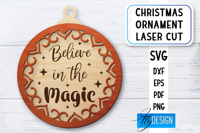 Christmas Ornament Laser Cut | Laser Cut SVG SVG Fly Design 