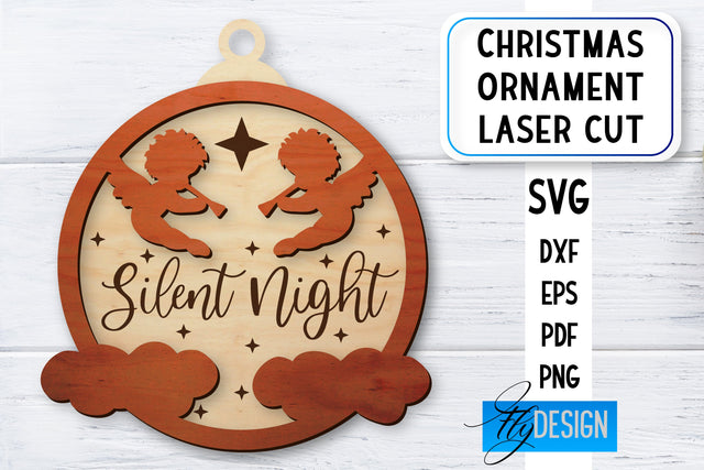 Christmas Ornament Laser Cut | Laser Cut SVG SVG Fly Design 