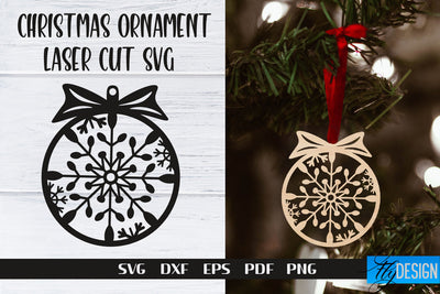 Christmas Ornament Laser Cut | Laser Cut SVG SVG Fly Design 