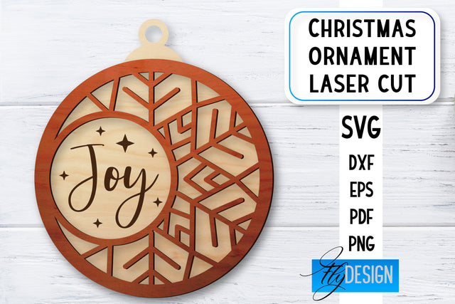 Christmas Ornament Laser Cut | Laser Cut SVG SVG Fly Design 