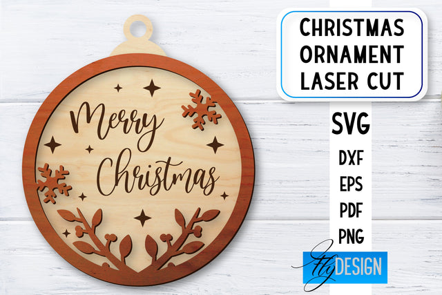 Christmas Ornament Laser Cut | Laser Cut SVG SVG Fly Design 