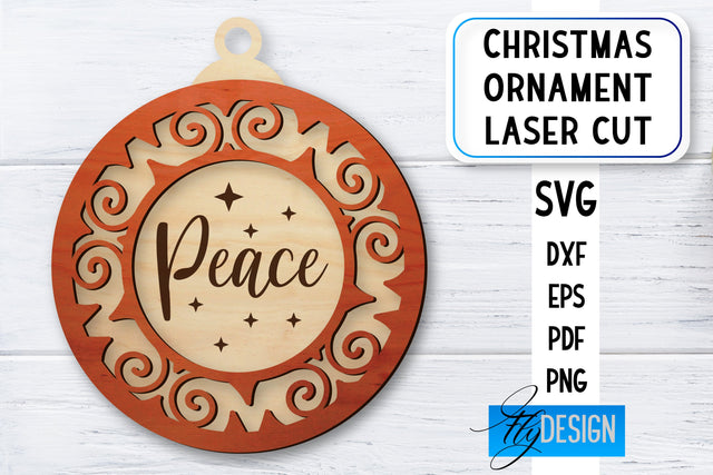 Christmas Ornament Laser Cut | Laser Cut SVG SVG Fly Design 
