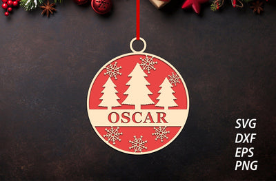 Christmas Ornament Laser Cut SVG Deer SVG MD mominul islam 