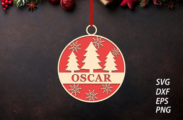 Christmas Ornament Laser Cut SVG Deer SVG MD mominul islam 