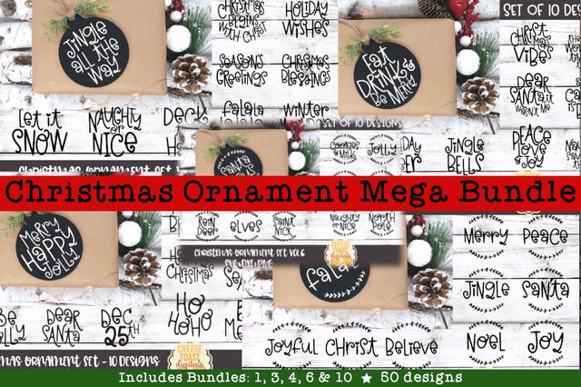 Christmas Ornament Mega Bundle | Christmas SVG | 50 Designs SVG Cheese Toast Digitals 