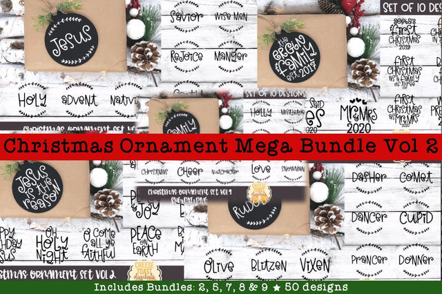 Christmas Ornament Mega Bundle Vol 2 | 50 Christmas SVG File SVG Cheese Toast Digitals 