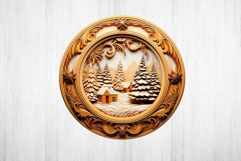 Christmas Ornament PNG. 3D Christmas .Wooden Sublimation. Sublimation Samaha Design 