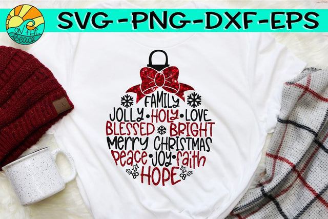 Christmas Ornament - Shirt Design - Sign -SVG - DXF - EPS - PNG SVG On the Beach Boutique 
