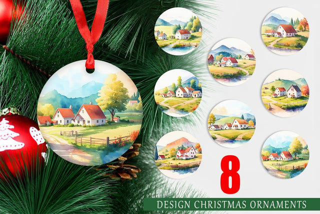 Christmas Ornament Sublimation artnoy 