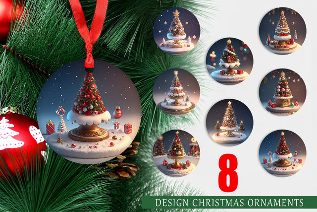 Christmas Ornament Sublimation artnoy 