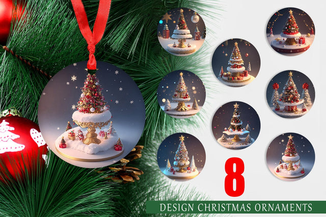 Christmas Ornament Sublimation artnoy 