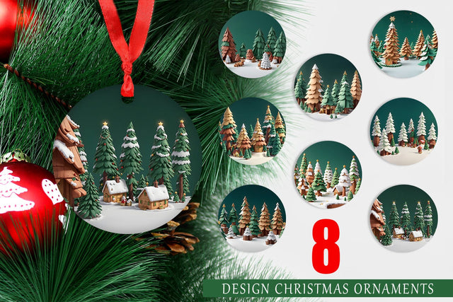 Christmas Ornament Sublimation artnoy 