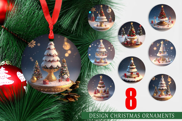 Christmas Ornament Sublimation artnoy 