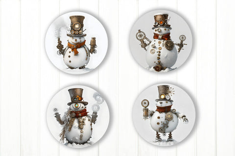 Christmas Ornament Sublimation. Steam Punk Christmas Bundle Sublimation Olga Terlyanskaya 