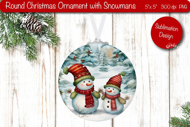 Christmas ornament Sublimation Sublimation Createya Design 
