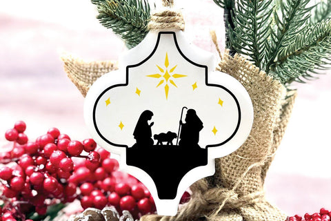 Christmas Ornament SVG - 10 Arabesque Christmas SVG Files SVG Old Market 