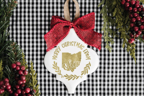 Christmas Ornament SVG - 50 States Christmas SVG Files SVG Old Market 