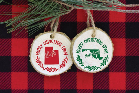 Christmas Ornament SVG - 50 States Christmas SVG Files SVG Old Market 