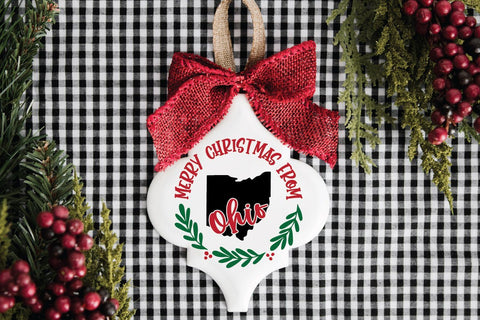 Christmas Ornament SVG - 50 States Christmas SVG Files SVG Old Market 