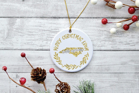 Christmas Ornament SVG - 50 States Christmas SVG Files SVG Old Market 