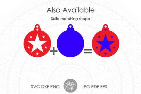 Christmas Ornament SVG, bauble SVG SVG Artisan Craft SVG 