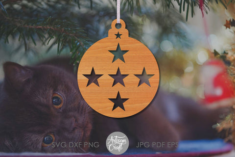 Christmas Ornament SVG, bauble SVG SVG Artisan Craft SVG 