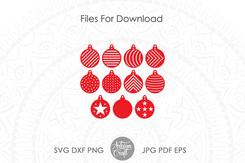 Christmas Ornament SVG, bauble SVG SVG Artisan Craft SVG 