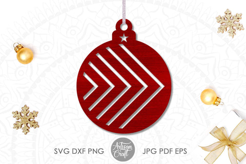 Christmas Ornament SVG, bauble SVG SVG Artisan Craft SVG 