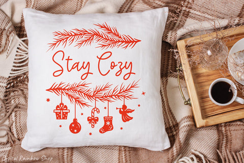 Christmas ornament svg bundle, Christmas round sign svg SVG Digital Rainbow Shop 