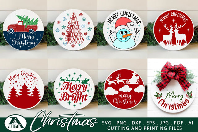 Christmas Ornament SVG Bundle Christmas Sign Making Bundle SVG zoellartz 