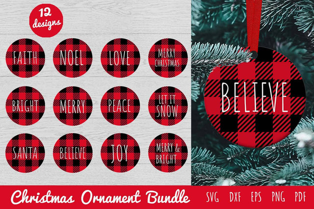 Christmas Ornament SVG Bundle | Round Christmas Designs SVG Irina Ostapenko 