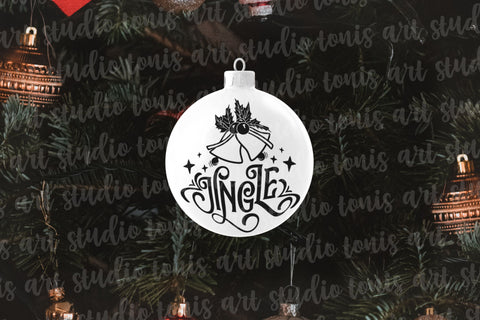 Christmas Ornament SVG Bundle - Round Ornament Svg - Christmas Cut File - Believe Svg - Christmas Scene Svg - Santa Svg - Winter Svg Files SVG TonisArtStudio 