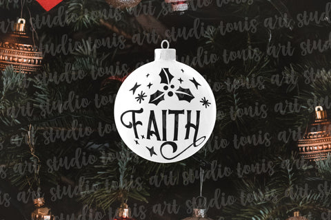 Christmas Ornament SVG Bundle - Round Ornament Svg - Christmas Cut File - Believe Svg - Christmas Scene Svg - Santa Svg - Winter Svg Files SVG TonisArtStudio 