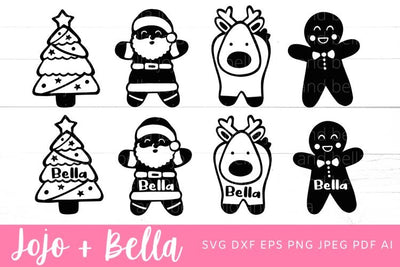 Christmas Ornament Svg Bundle, Santa Ornament Svg, Christmas Tree Ornament Scvg. Christmas Decoration Svg Bundle, Christmas Svg files for Cricut and Silhouette. SVG Jojo&Bella 
