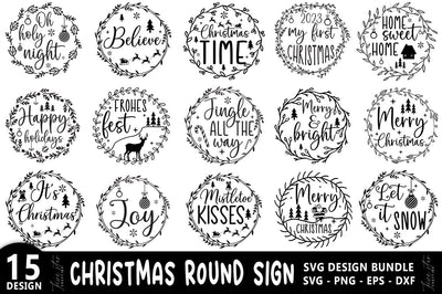 Christmas Ornament SVG Bundle SVG FiveStarCrafting 