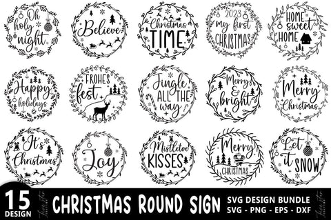 Christmas Ornament SVG Bundle SVG FiveStarCrafting 